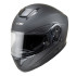 Casque de moto noir et gris mat