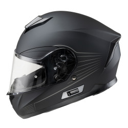 Casque de moto W-TEC Noir Gris Mat - Avec pare soleil et intérieur amovible