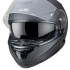Casque de moto W-TEC Noir Gris Mat - Avec pare soleil et intérieur amovible
