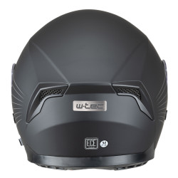 Casque de moto W-TEC Noir Gris Mat - Avec pare soleil et intérieur amovible