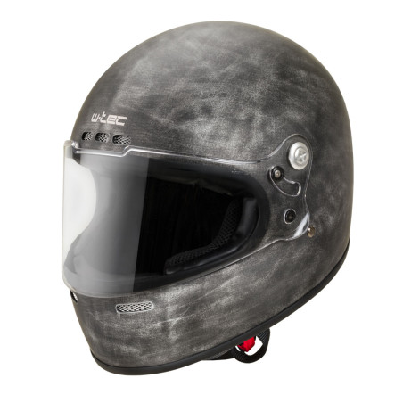 Casque de moto W-TEC Style Vintage - Fermeture double anneaux