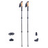 Bâtons de trekking en carbone 3 pièces télescopique - housse de protection