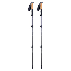 Bâtons de trekking en carbone 3 pièces télescopique - housse de protection