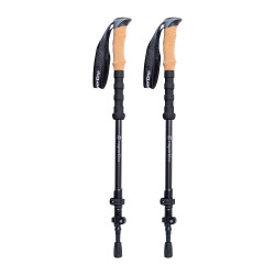 Bâtons de trekking en carbone 3 pièces télescopique - housse de protection