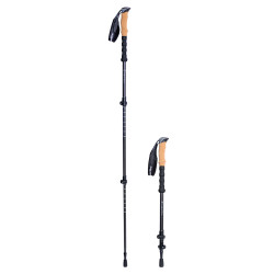 Bâtons de trekking en carbone 3 pièces télescopique - housse de protection