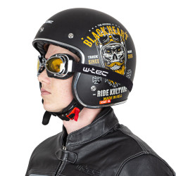 Lunettes de moto teintée vintage - rembourrage en mousse