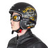 Lunettes de moto teintée vintage - rembourrage en mousse