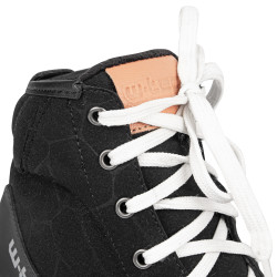 Bottes de moto noires pour homme avec semelle à double densité