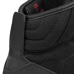 Bottes de moto noires pour homme avec semelle à double densité