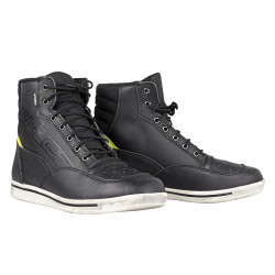 Chaussures de moto - Baskets de moto montantes - Noir-Gris