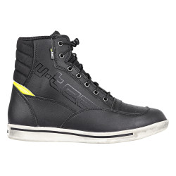 Chaussures de moto - Baskets de moto montantes - Noir-Gris