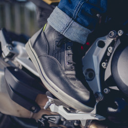 Chaussures de moto - Baskets de moto montantes - Noir-Gris