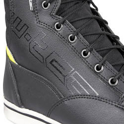 Chaussures de moto - Baskets de moto montantes - Noir-Gris