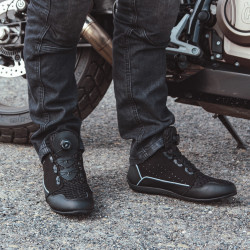 Bottes de moto basses pour scooter et chopper - Noir