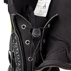 Bottes de moto pour hommes hautes en cuir - Design réfléchissant