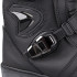 Bottes de moto hautes en cuir synthétique - Marron et Noir