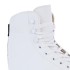 Patins à glace blancs avec doublure intérieure couteaux en acier