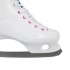 Patins à glace pour loisir blancs résistants au gel avec lame en acier au carbone