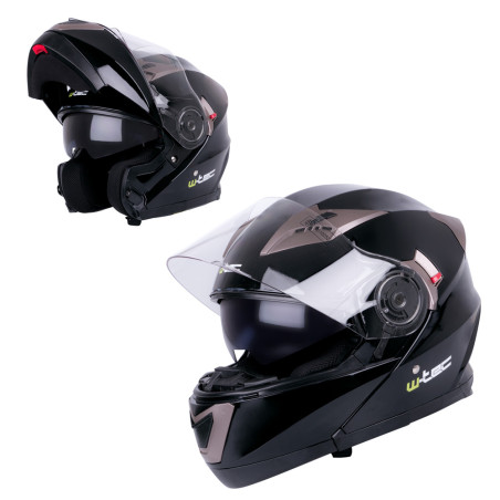 Casque de moto modulable