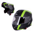 Casque de moto modulable avec bande réflective