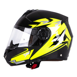 Casque de moto modulaire à pare-soleil