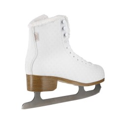 Patins à glace artistiques pour femmes design blanc classique