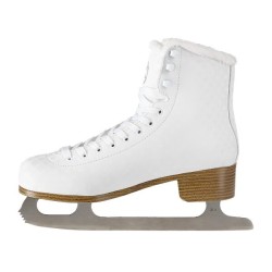 Patins à glace artistiques pour femmes design blanc classique