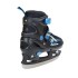 Patins 2 en 1 de qualité avec taille ajustable design noir et bleu