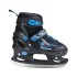 Patins 2 en 1 de qualité avec taille ajustable design noir et bleu