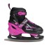 patins de glisse multi-utilisations pour femmes et enfants au design noir et rose