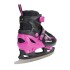 Patins 2 en 1 de qualité avec taille ajustable design noir et rose