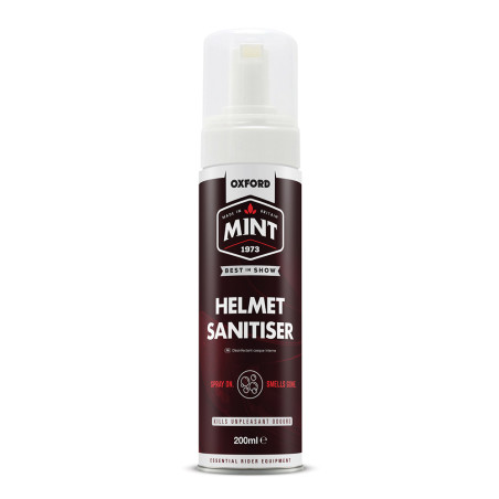 spray désinfectant casque de moto