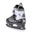 Patins à glace design gris et noir pour débutants et intermédiaires