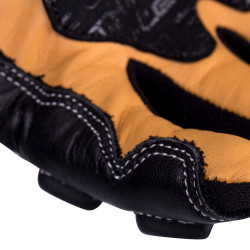 Gants de moto en cuir confortables et résistants - Fermeture velcro