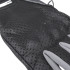 Gants de moto d'été en cuir avec dos perforé et protections - Gris
