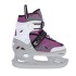 patins à glace gris et violet pour débutants et intermédiaires