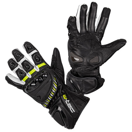 Gants de moto en fluo
