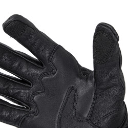 Gants de moto 90% en cuir véritable - noir