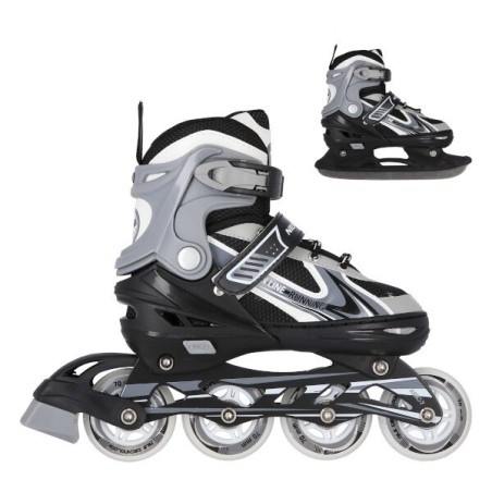 Patins de glisse 2 en 1 pour amateurs de asphalte et de glace