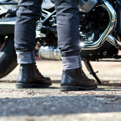 Jeans de moto pour femme avec protections amovibles - Noir