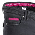 Jeans de moto pour femme avec protections amovibles - Noir