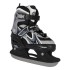 Patins 2 en 1 taille ajustable pour les amateurs d'asphalte et de glace design noir et gris