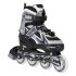 Patins 2 en 1 taille ajustable pour les amateurs d'asphalte et de glace design noir et gris