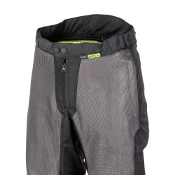 Pantalon de moto d'été pour hommes noir et gris