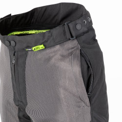 Pantalon de moto d'été pour hommes noir et gris