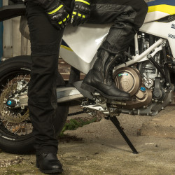 Ensemble pantalon de moto avec protections pour homme - noir