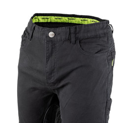 Ensemble pantalon de moto avec protections pour homme - noir