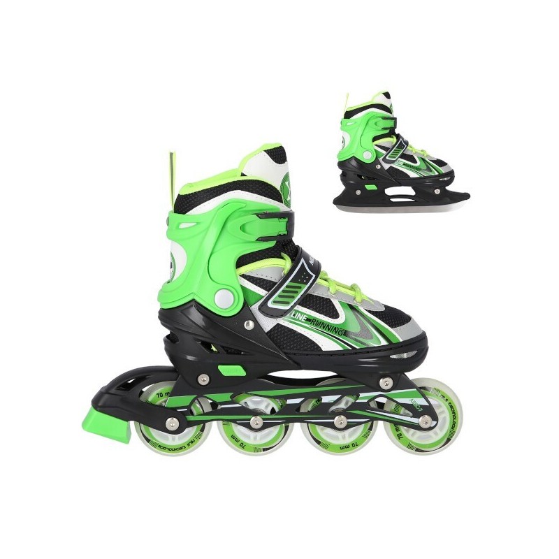 Patins de glisse double utilisation pour amateurs de glace et de asphalte