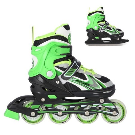 Patins de glisse double utilisation pour amateurs de glace et de asphalte