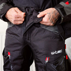 Pantalon de moto avec doublure thermique - Gris orageux